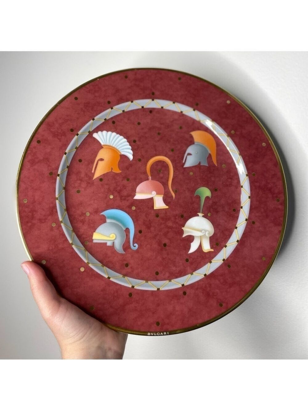 NWT BVLGARI X Rosenthal Copricapi Reali ELMI Limited Edition Decorative Plate